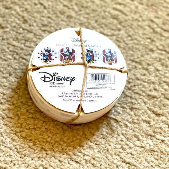 DISNEY set of four assorted coasters - Picture 2 of 2